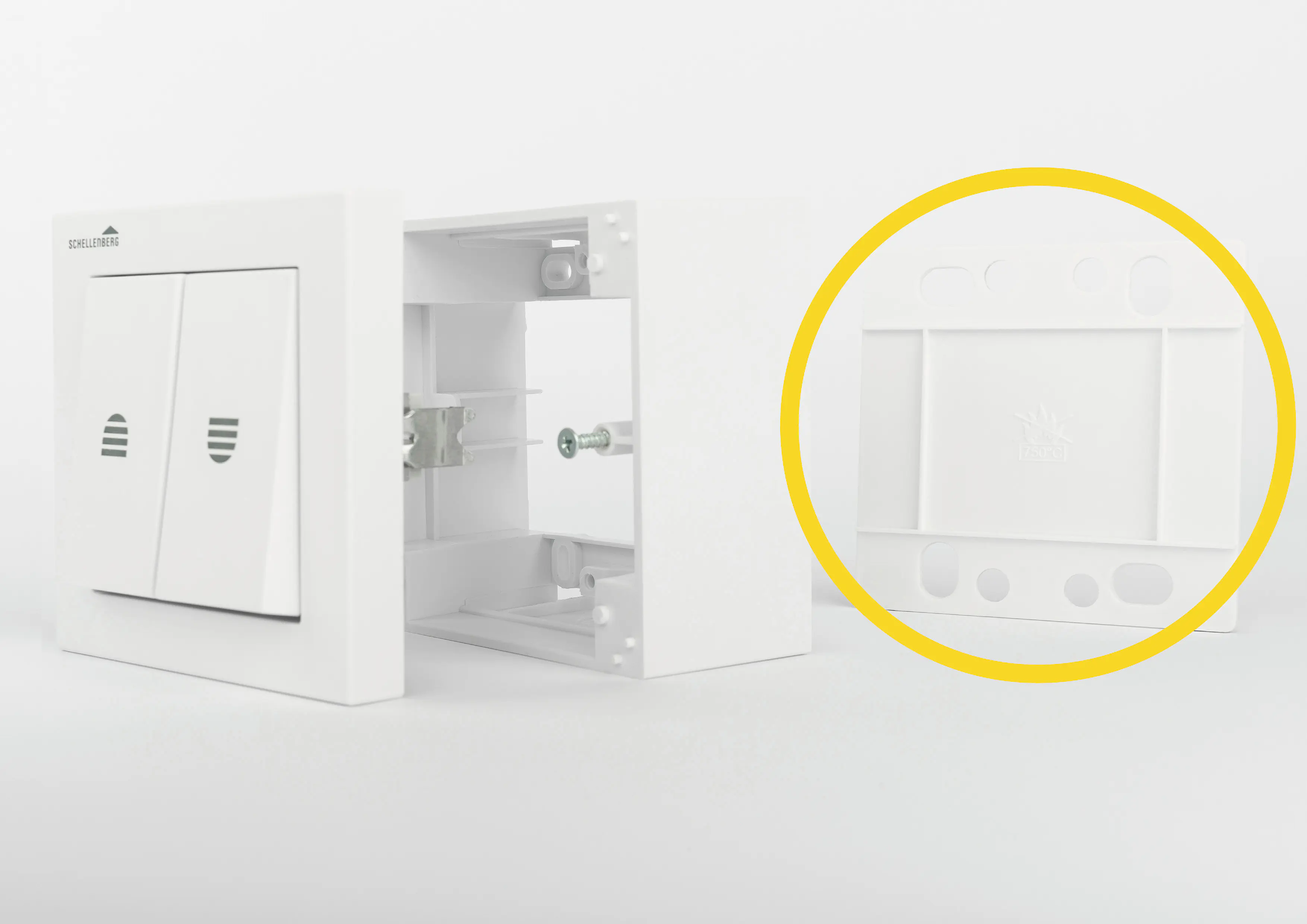 Schellenberg Aufputzrahmen 1-fach eckig