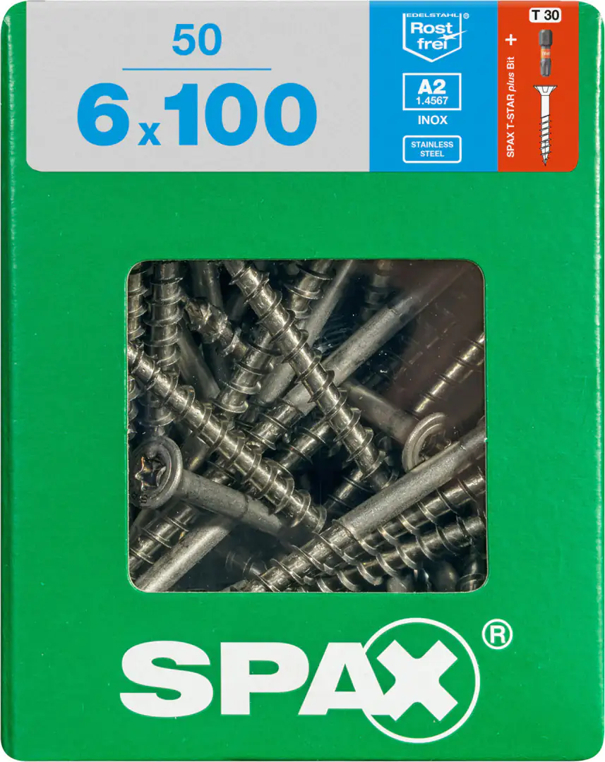 Spax Universalschrauben 6.0 x 100 mm TX 30 - 50 Stk.