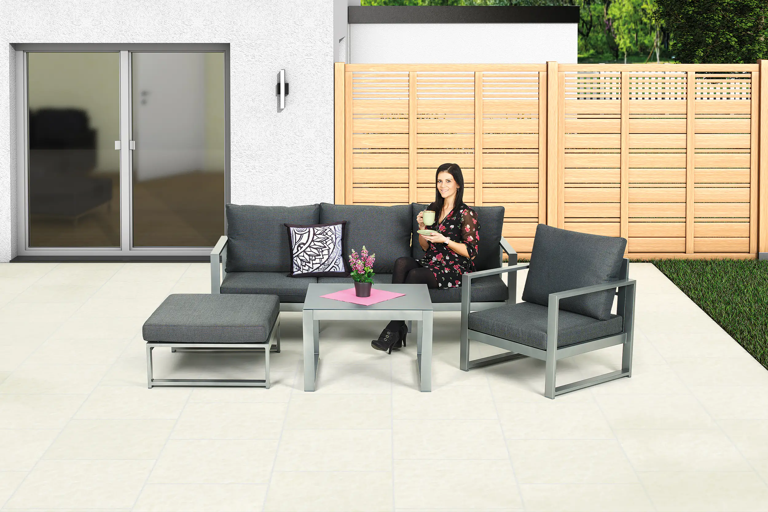 Primaster Lounge-Set Limone inkl. Sitz- und Rückenkissen Primaster Lounge-Set Limone inkl. Sitz- und Rückenkissen
