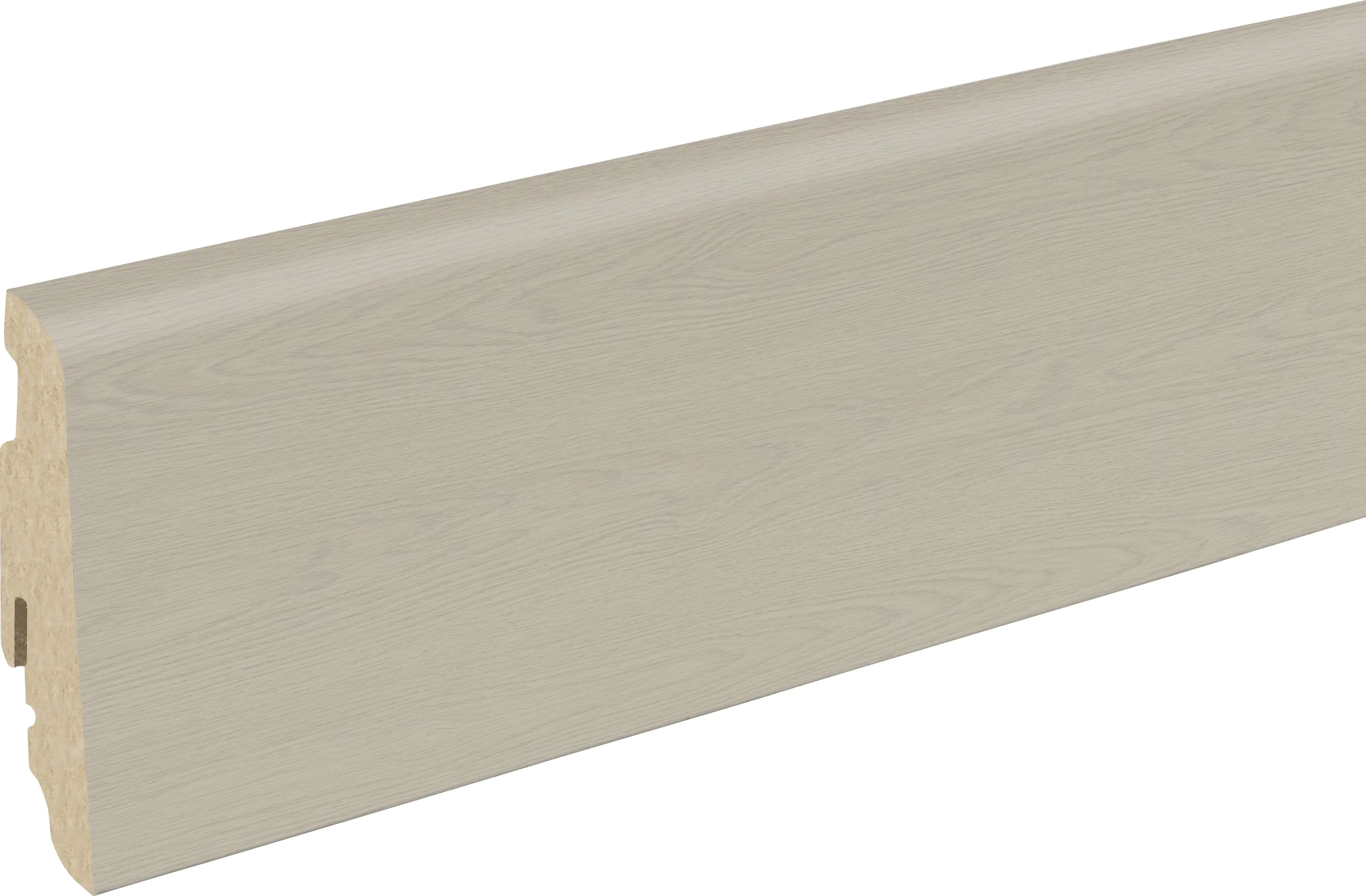 Neuhofer Fußleiste 240 cm 58 x 19 mm Eiche elegance
