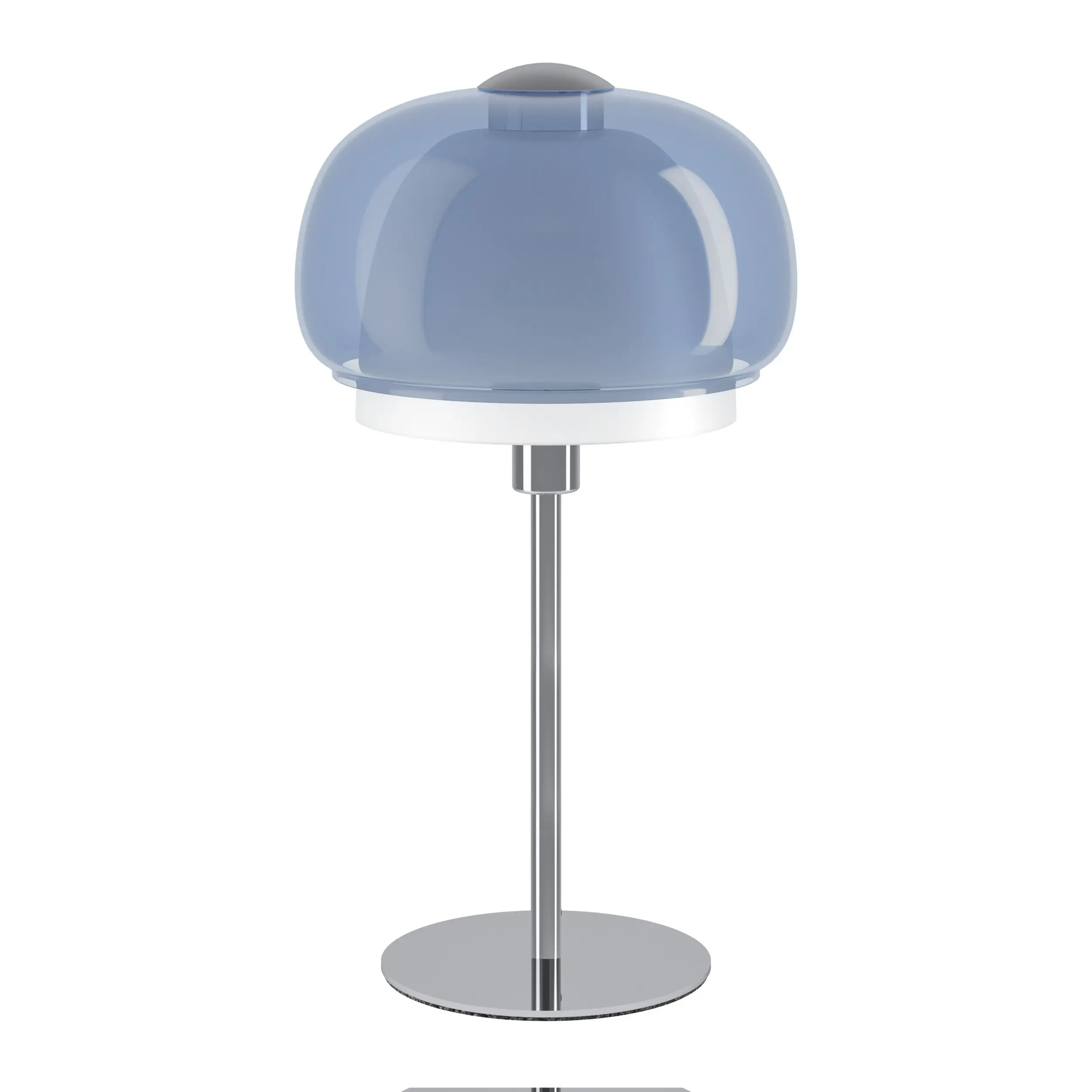 Eglo Tischleuchte Belomontejo E14 Ø 22 cm chrom/weiß/blau