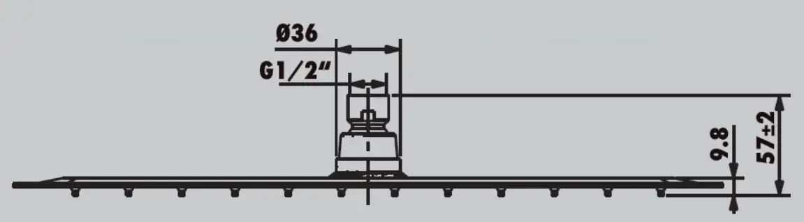 Primaster Kopfbrause Malay chrom 40 x 40 cm
