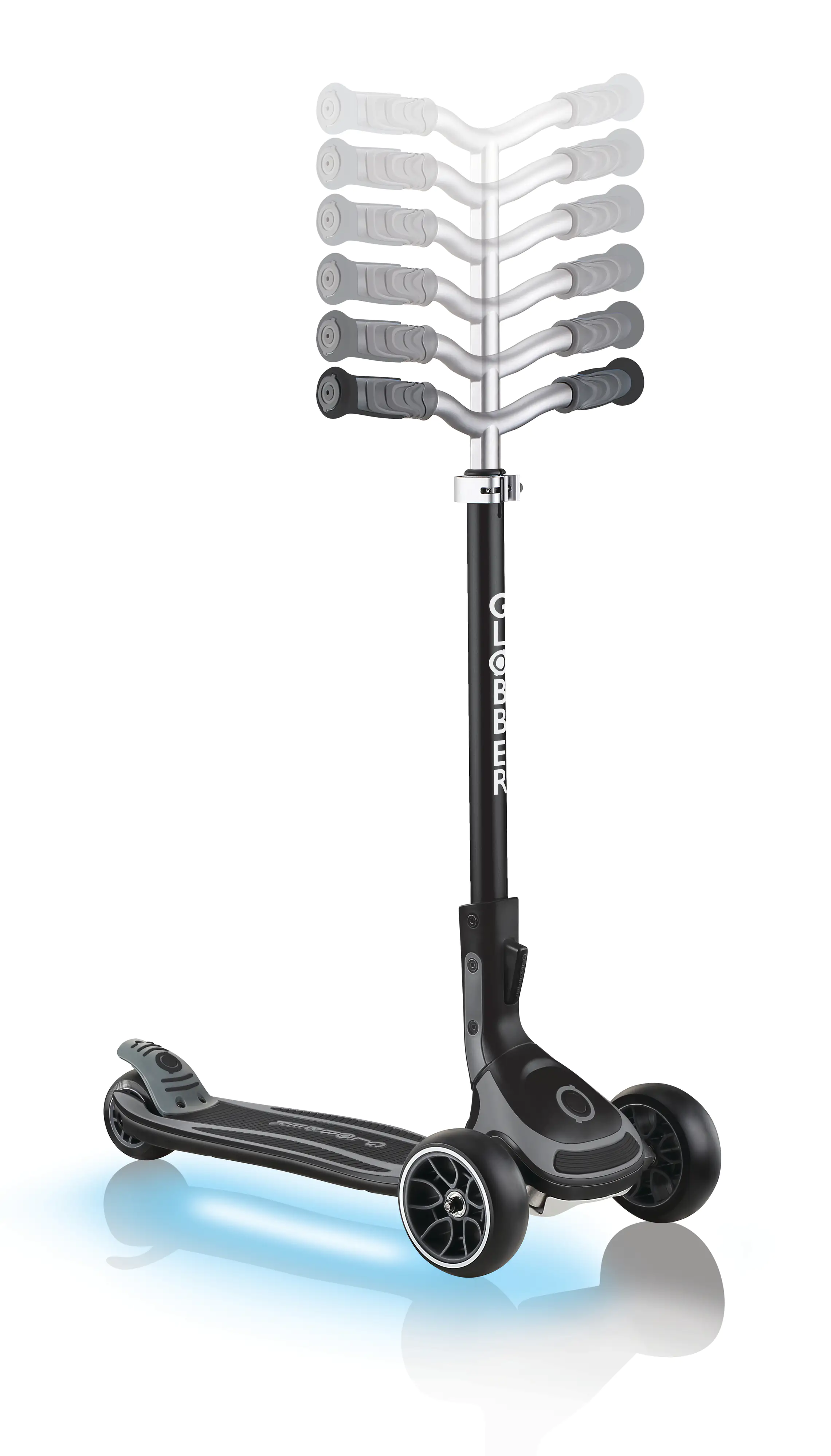 Globber Scooter Ultimum grau mit Leuchtmodul