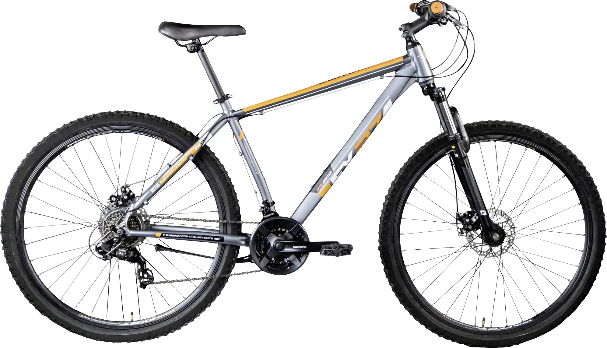Zündapp Mountainbike FX27 27,5 Zoll RH 48 cm 21-Gang grau orange