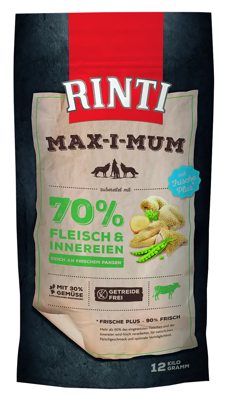 Rinti Max-i-Mum Hundetrockenfutter Adult 12 kg Pansen