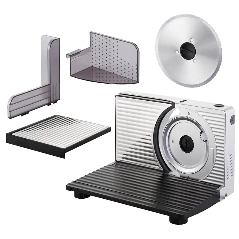 Unold Allesschneider Curve Silver 100 Watt, Wellenschliffmesser, silber