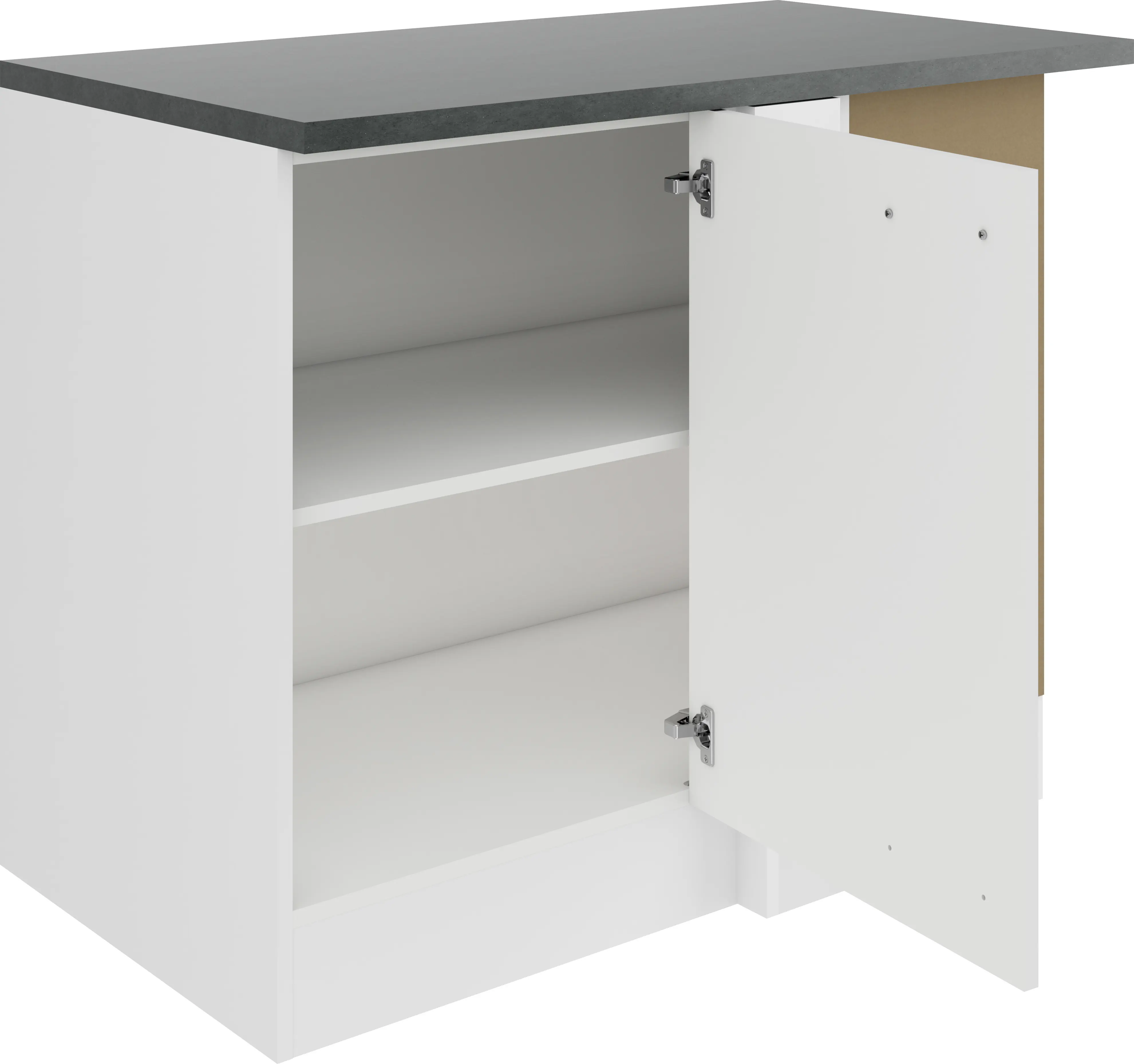 Optifit Eckunterschrank Oslo 214 weiß 110 cm