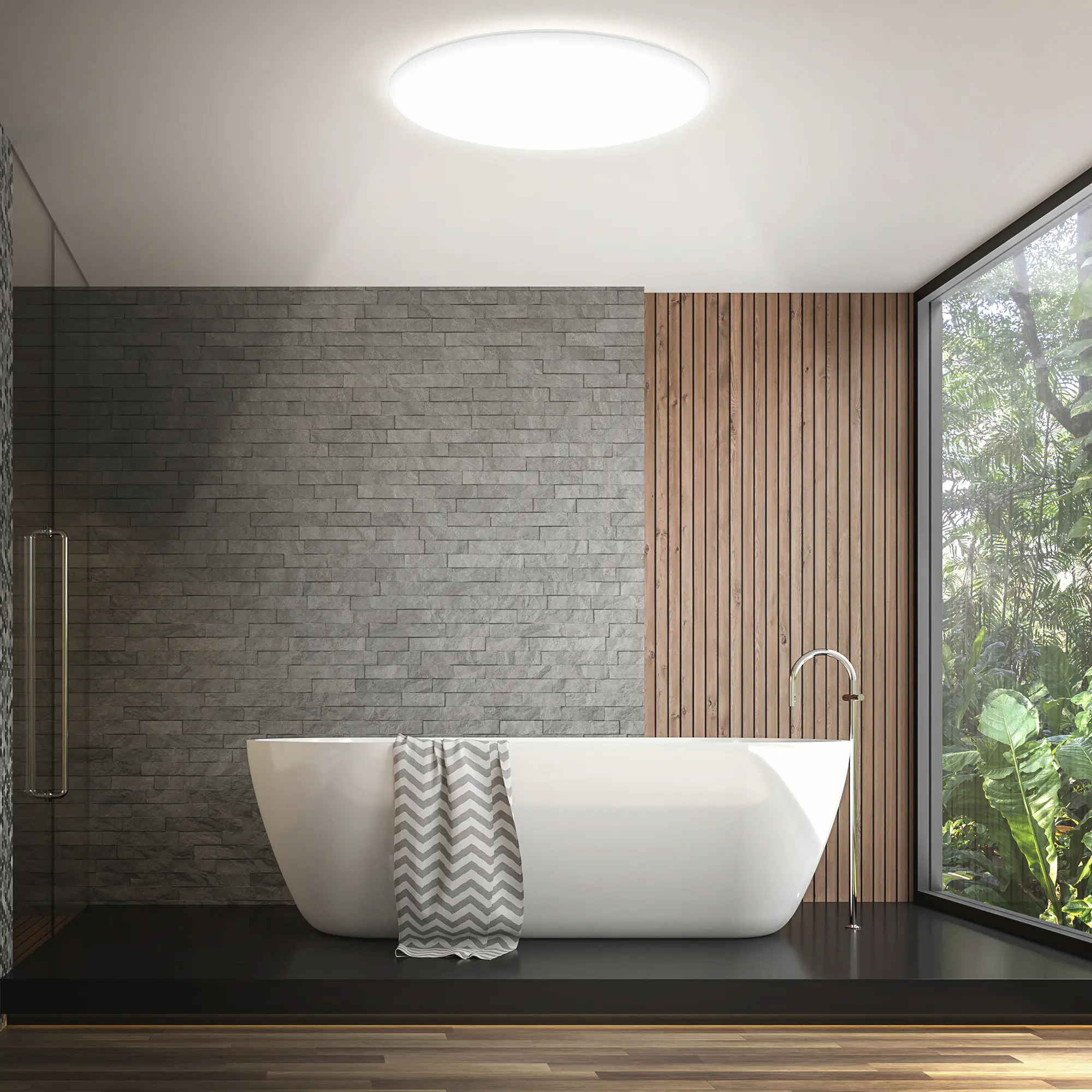 Briloner LED-Deckenleuchte Rowny Ø 45 cm weiß matt CCT dimmbar