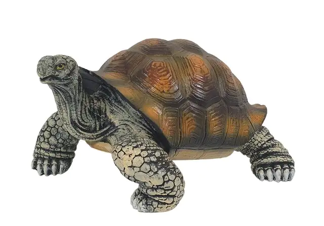 Dekofigur Schildkröte mittel 23 x 33 x 39 cm grau