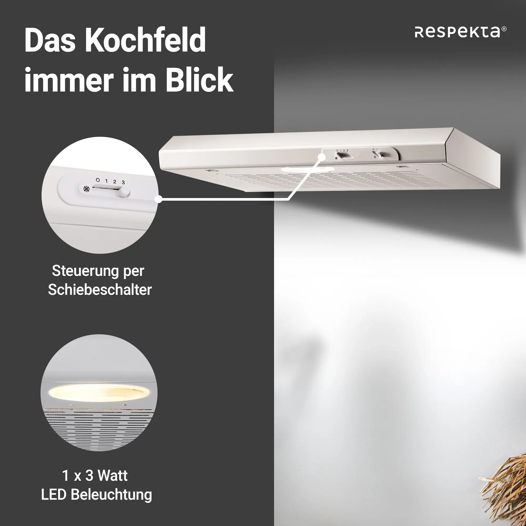 respekta Unterbauhaube 60 cm Typ / Modell: DH 620 WL 60 cm respekta Unterbauhaube 60 cm Typ / Modell: DH 620 WL 60 cm