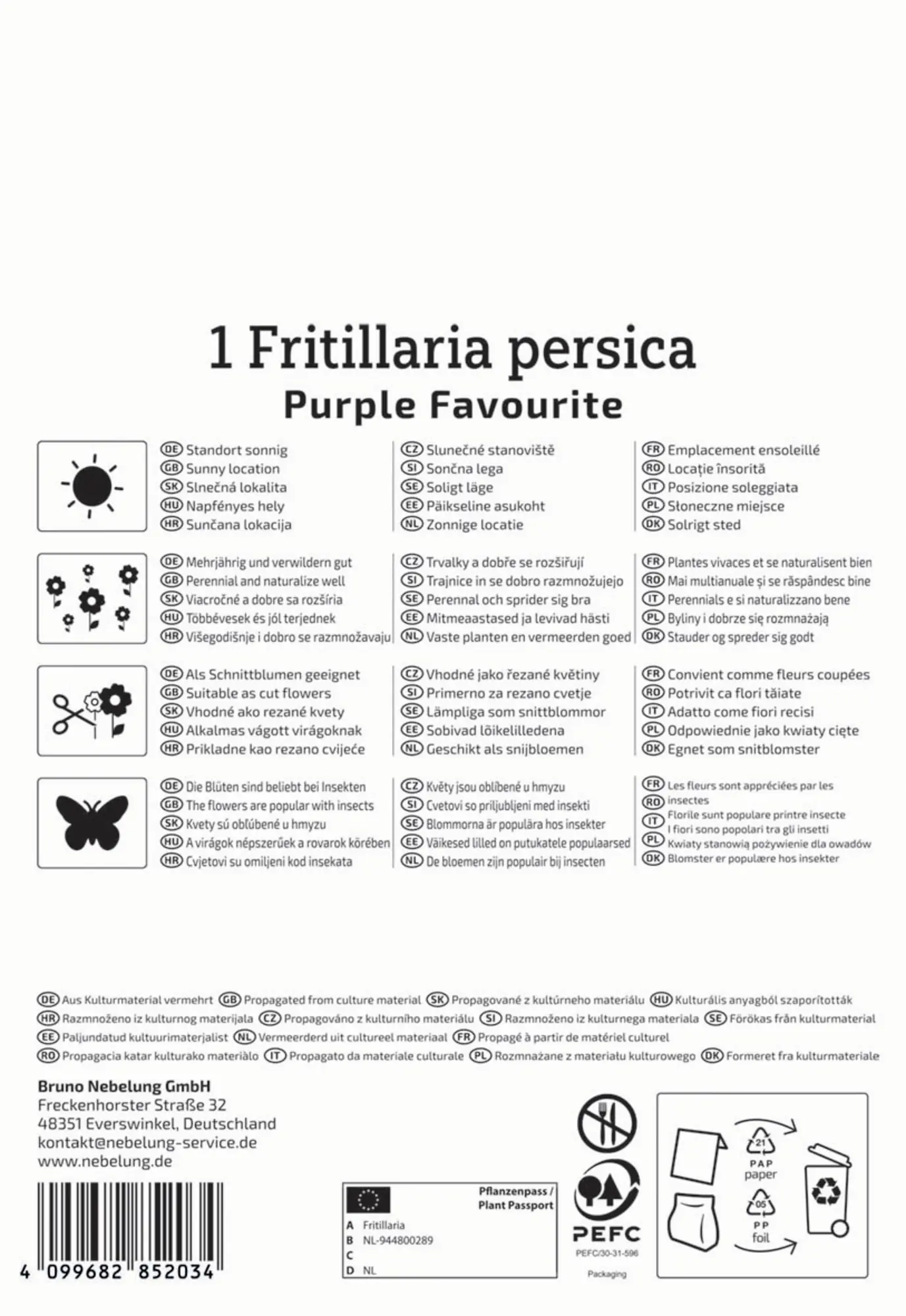 Kiepenkerl Herbstblumenzwiebel Profi-Line Persische Kaiserkrone Purple Favourite 1 Stück