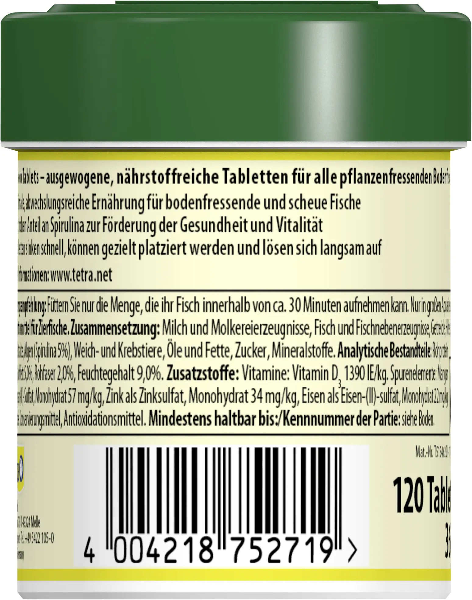 Tetra Pleco Tablets 120 120 Tabletten
