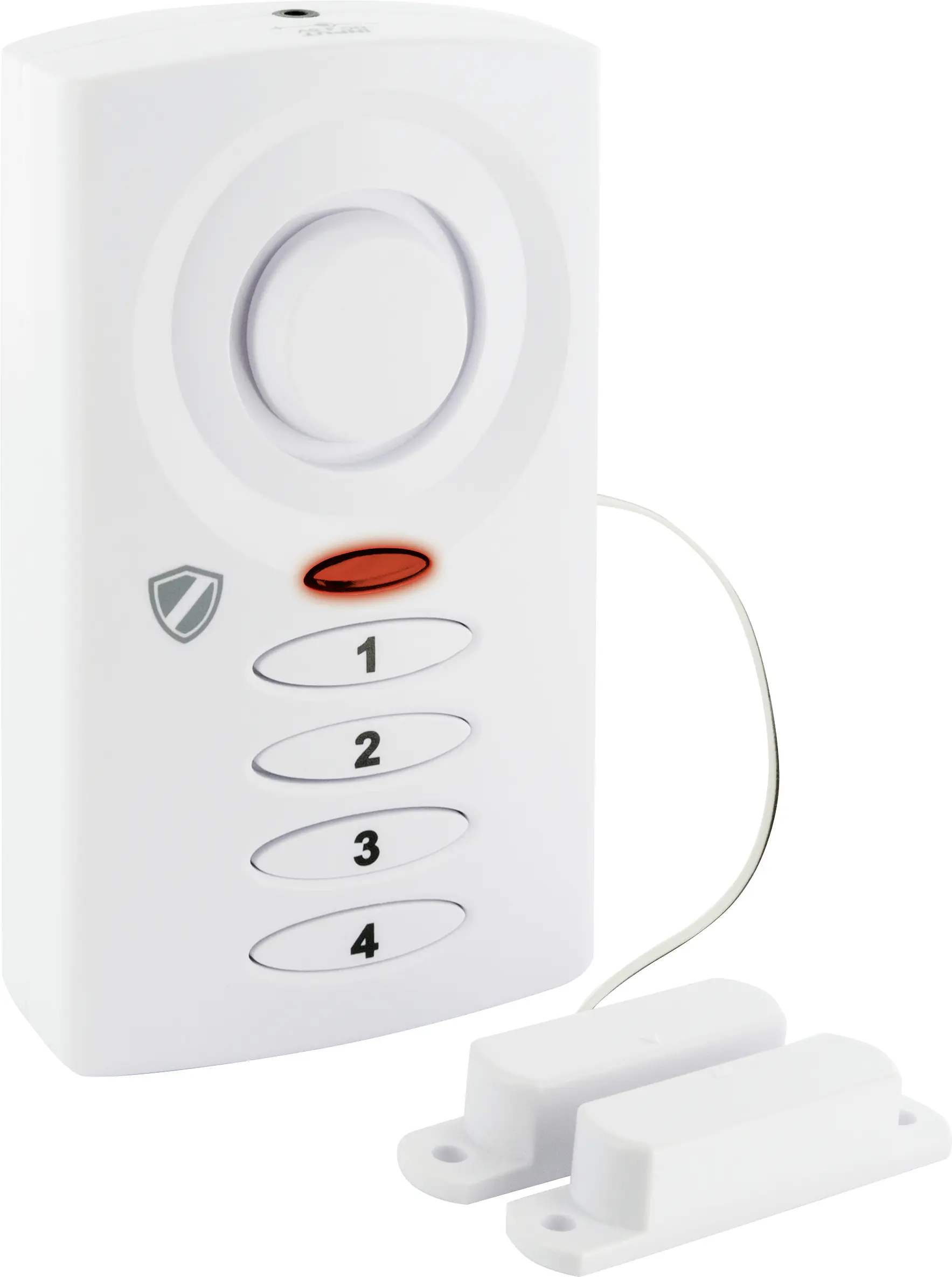 Schwaiger Garagen- und Schiebetürenalarm weiß, mit Tastenfeld