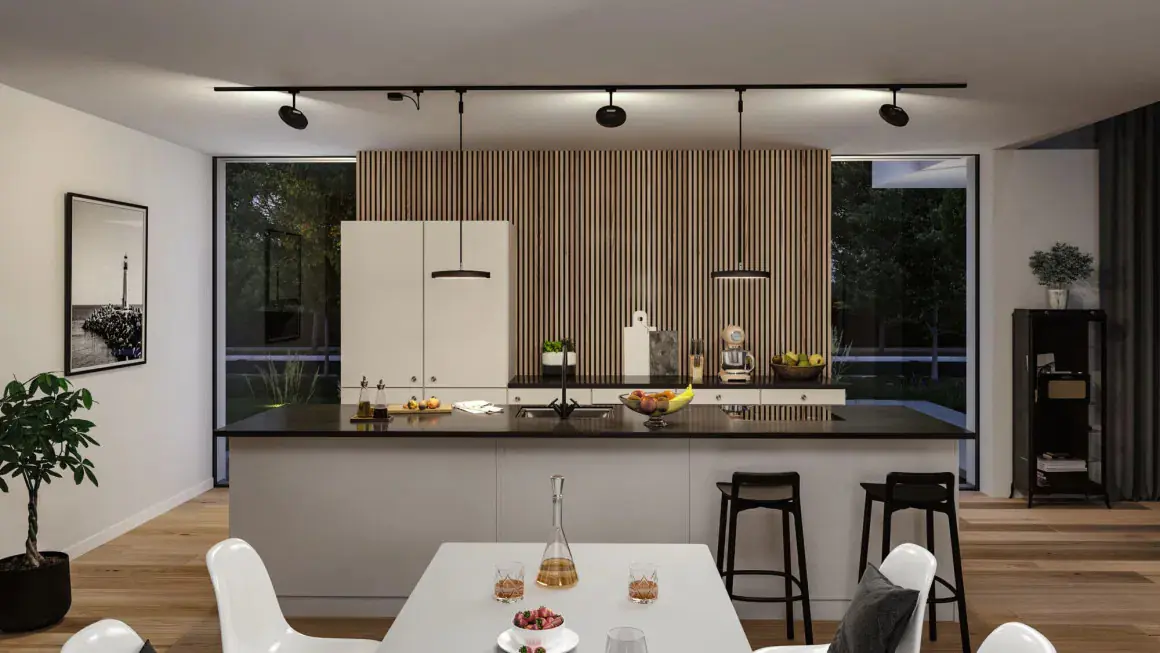 Paulmann U-Rail Kabeleinspeisung 1m, 100W, schwarz matt