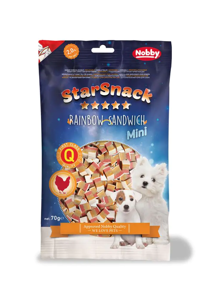 Nobby StarSnack Mini Rainbow Sandwich 70 g
