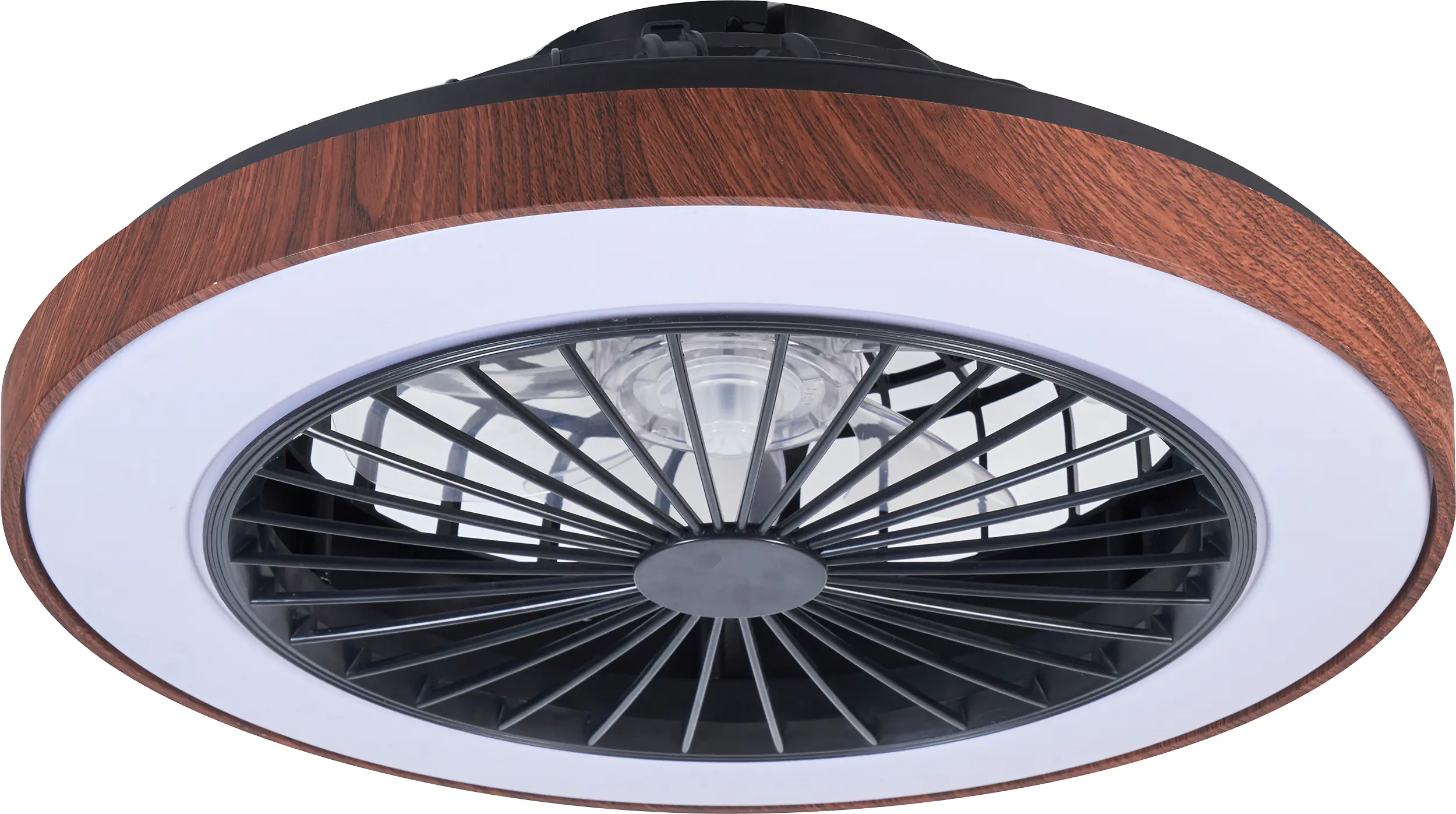 LED Deckenleuchte mit Ventilator Petra Ø 48 cm 40 W holzoptik LED Deckenleuchte mit Ventilator Petra Ø 48 cm 40 W holzoptik