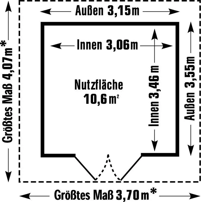 Grosfillex Gartenhaus Deco H 11 370 x 407 cm (inkl. Dachüberstand) Grosfillex Gartenhaus Deco H 11 370 x 407 cm (inkl. Dachüberstand)