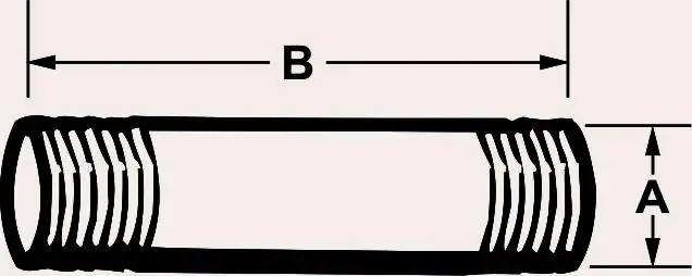 Cornat Rohrnippel 1/2" x 80 mm verzinkt