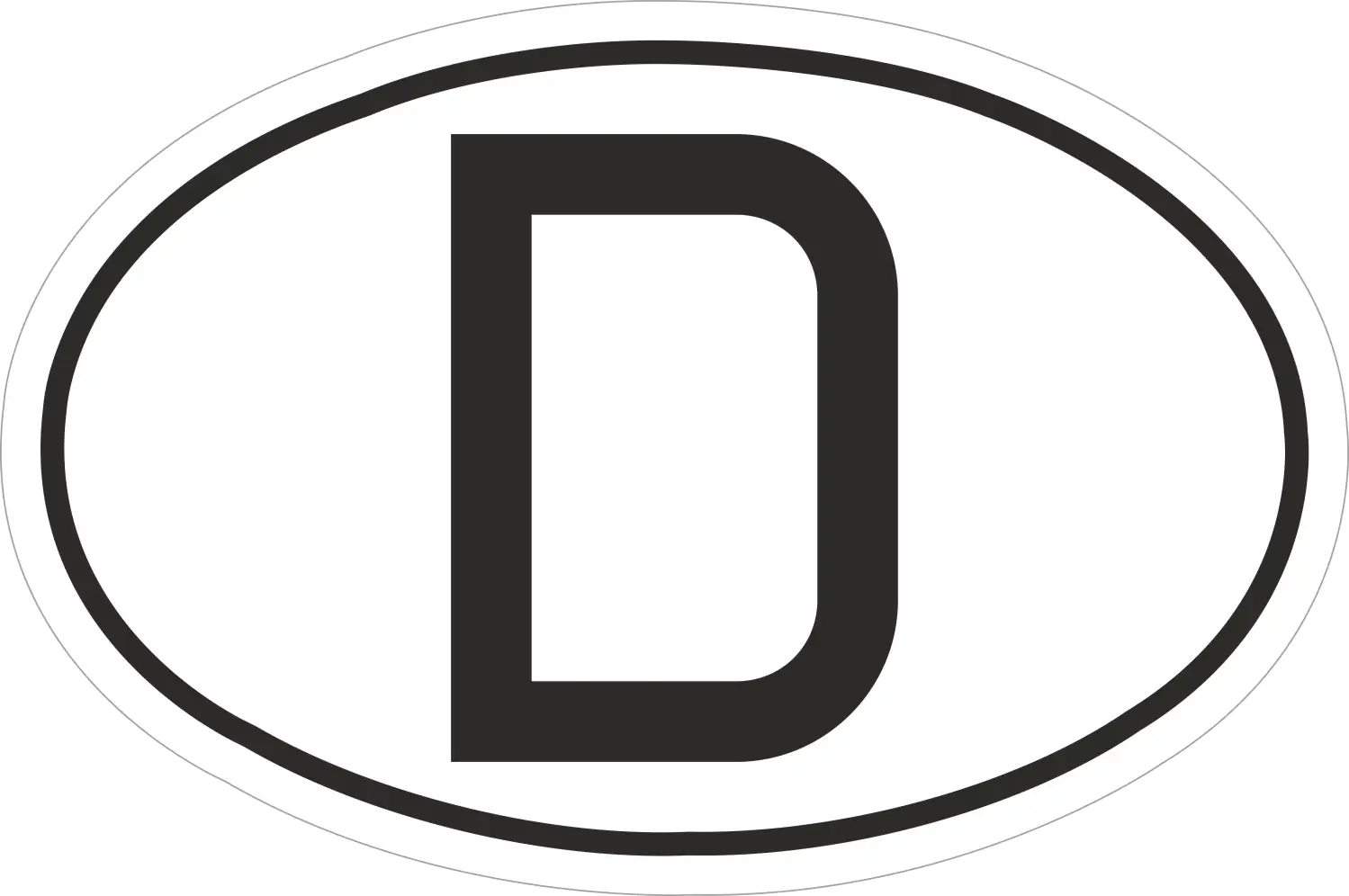 4002341216160 Hermann Schütz Aufkleber D-Schild Dimension 40x75mm