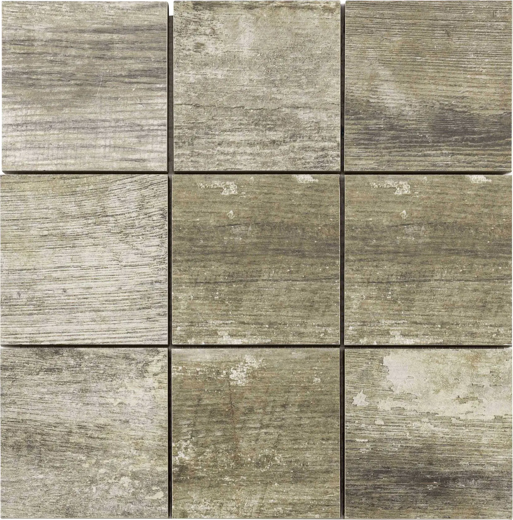 Mosaikfliese Holzoptik Maxi 30 x 30 cm antik Steinmaß: ca. 9,8 x 9,8 cm