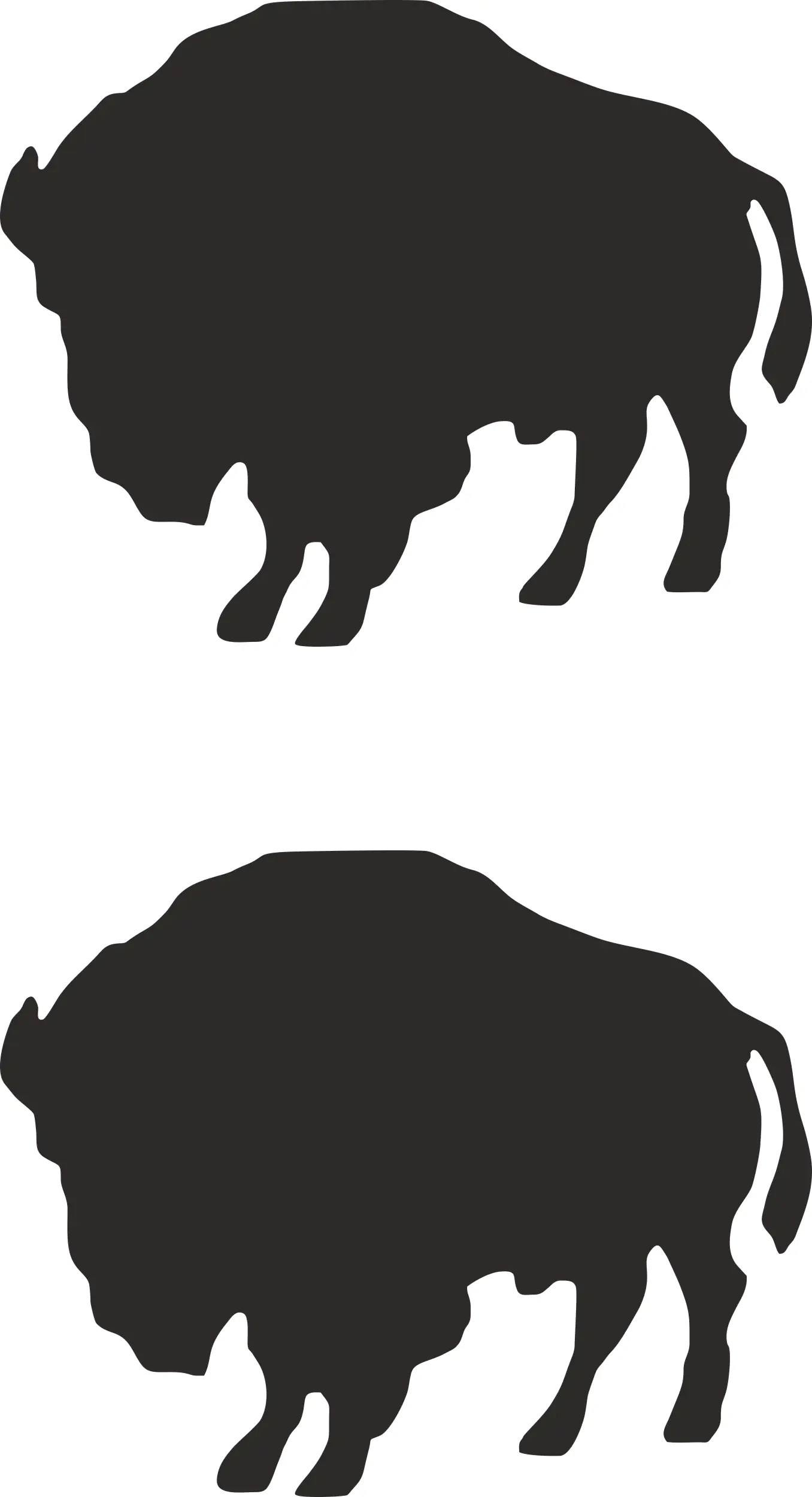 Hermann Schütz Aufkleber Kontur Büffel 2er-Set je 50x60mm