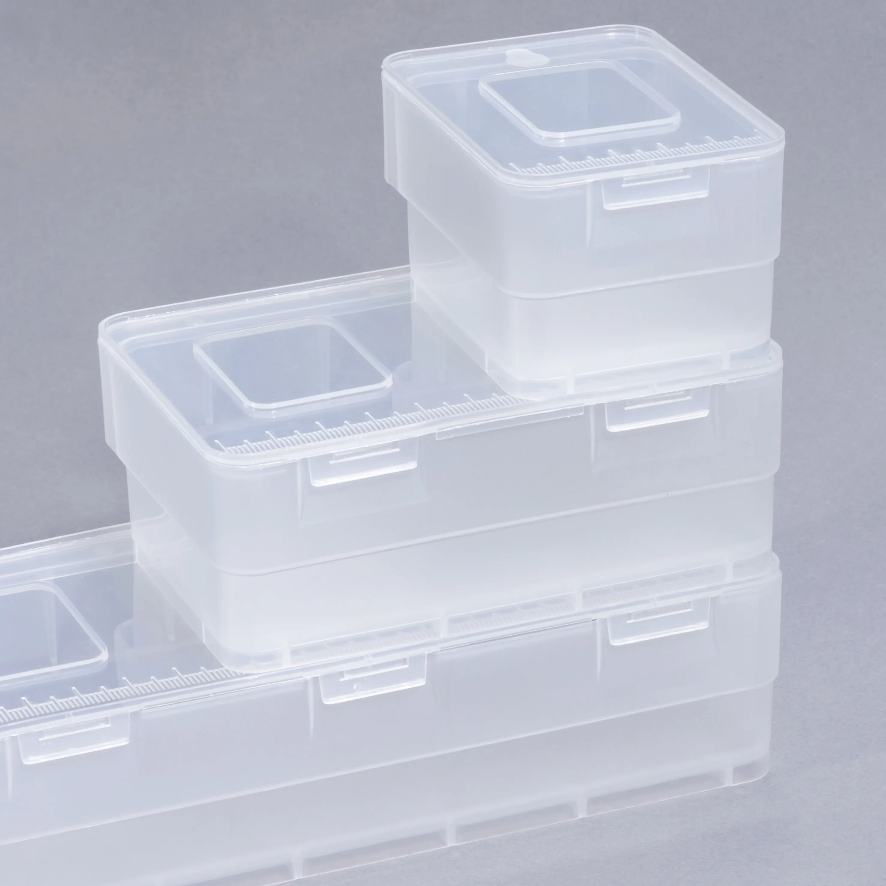 Allit Klappdeckelbox stapelbar EuroPlus Box D 2 transparent PP