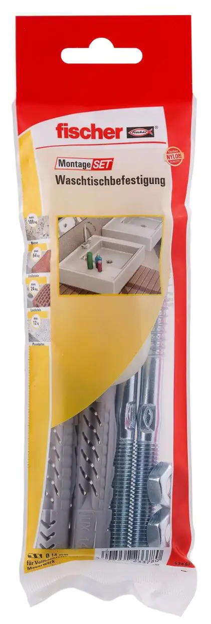Fischer Montage-Set Waschtischbefestigung 8 teilig