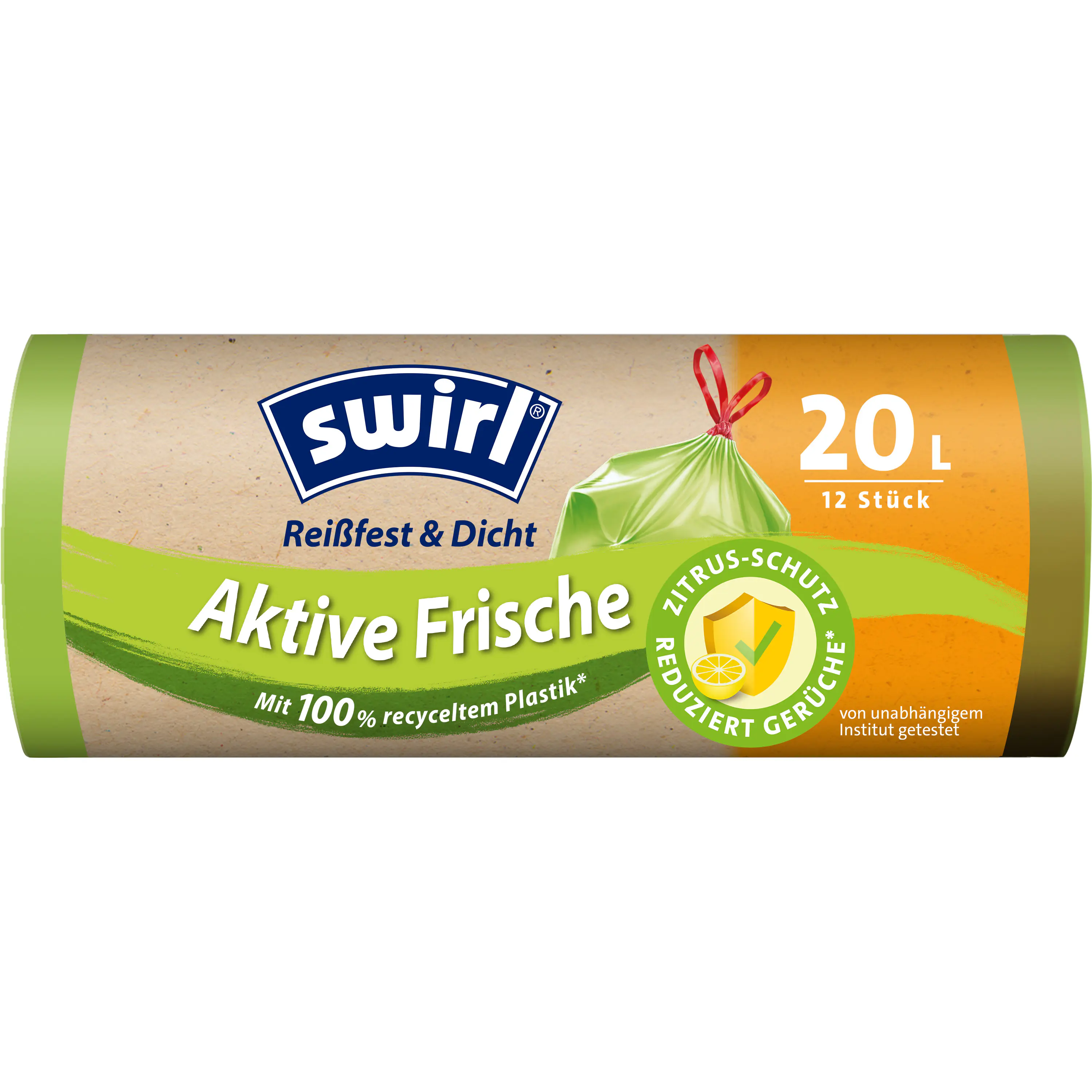 Swirl® Aktive Frische Müllbeutel 20 L Reißfest & Dicht