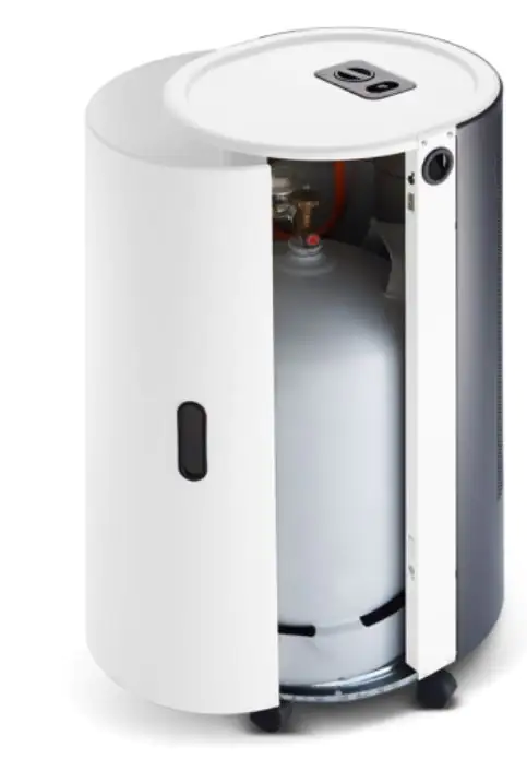 Rowi Gas-Heizofen Blue Flame 4200 Premium 4200 W, mit Thermostat, weiß