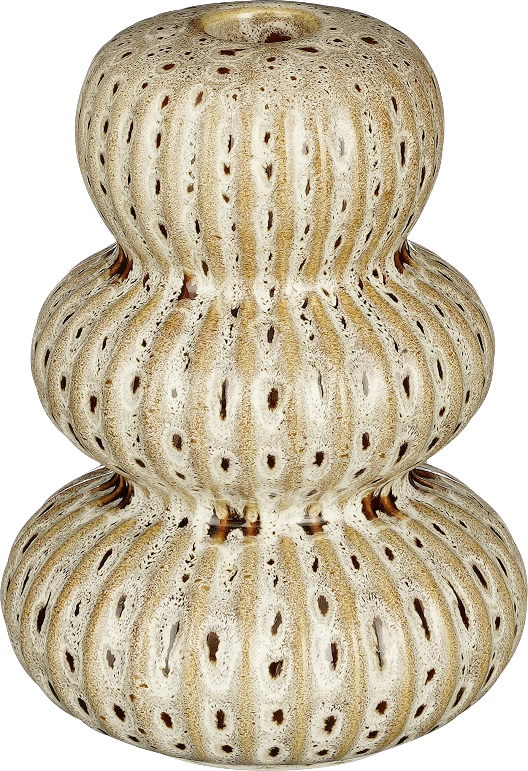 Mica Decorations Kerzenständer  ceramic 15,5 x 11 cm braun