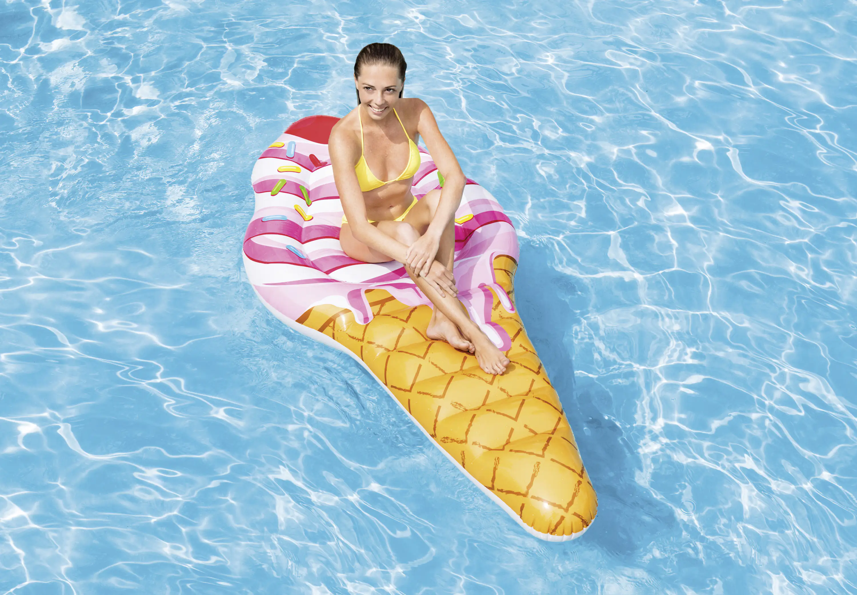 Intex Badeinsel Ice Cream Mat 224 x 107 cm ( L x B )