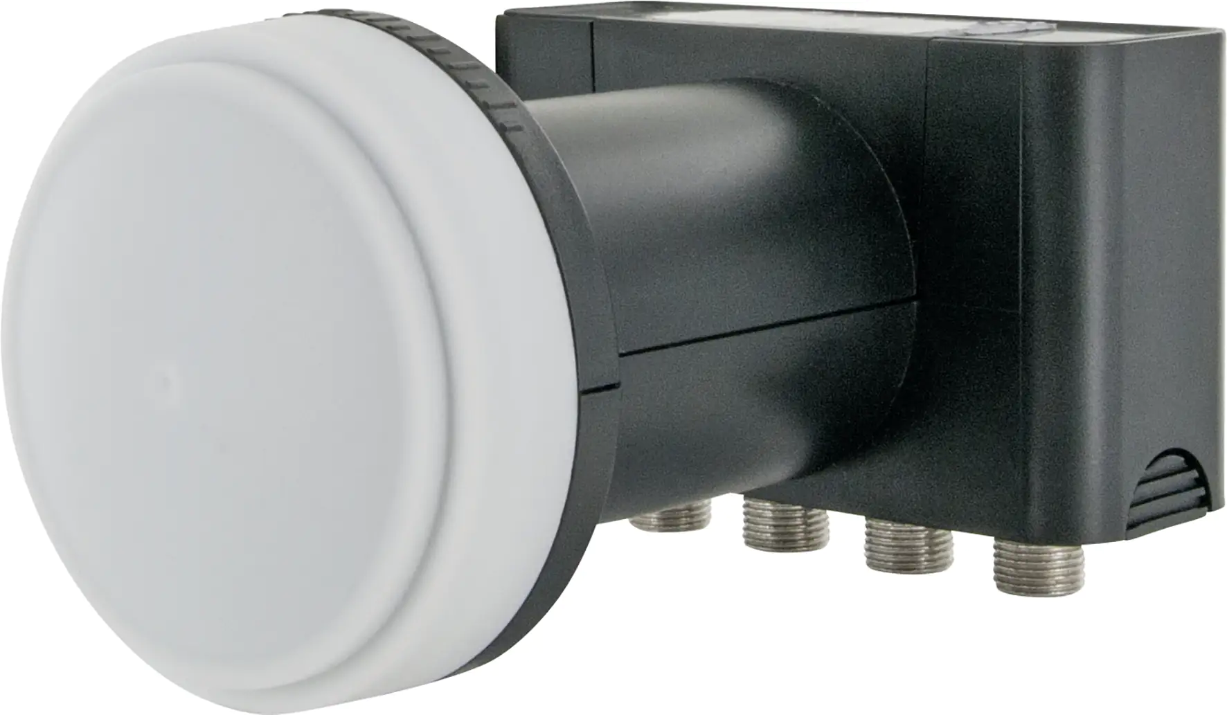 Schwaiger Quad LNB4 digital anthrazit mit Wetterschutz für 4 Teilnehmer Schwaiger Quad LNB4 digital anthrazit mit Wetterschutz für 4 Teilnehmer