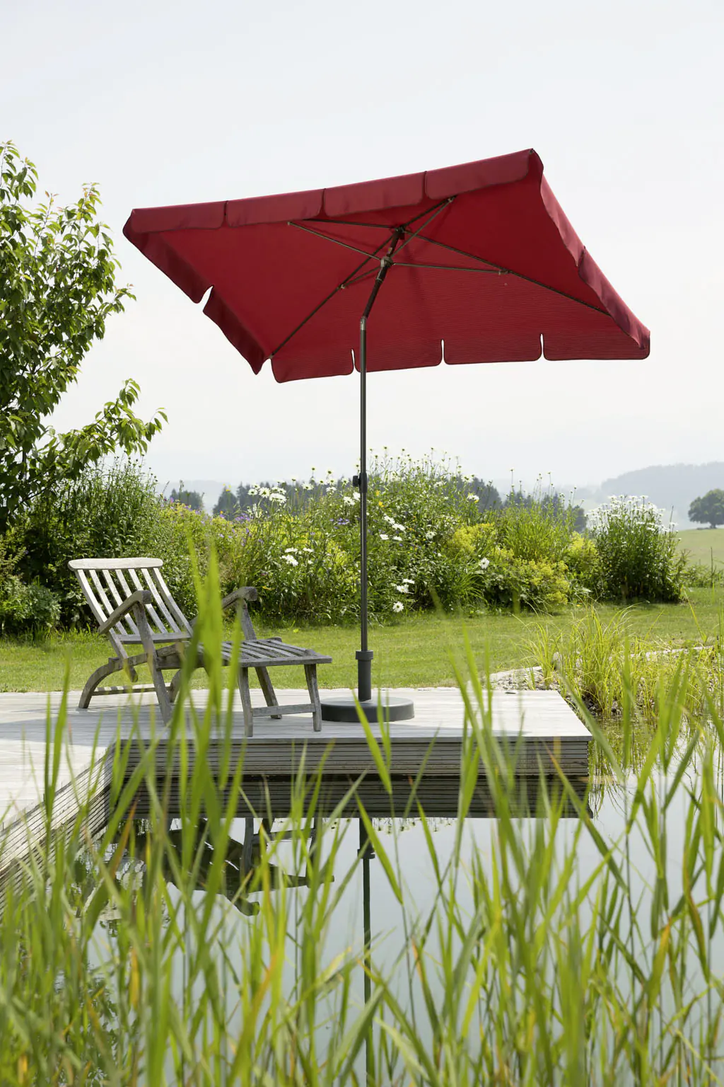 Schneider Sonnenschirm Aquila dunkelrot 225 x 120 cm Schneider Sonnenschirm Aquila dunkelrot 225 x 120 cm