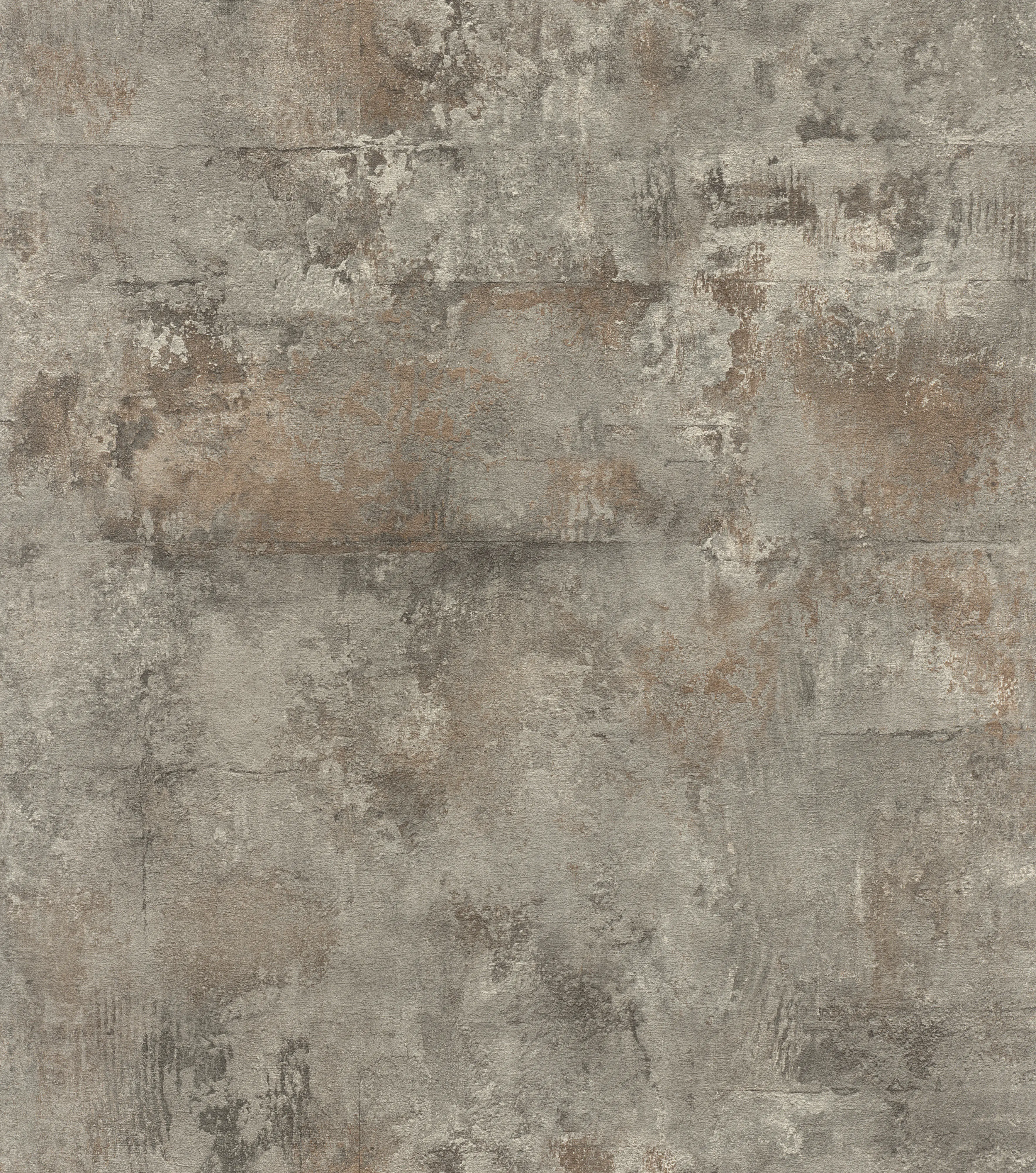 Tesa x Rasch selbstklebende Tapete Atlas Beton grau rost 6 x 0,53 m