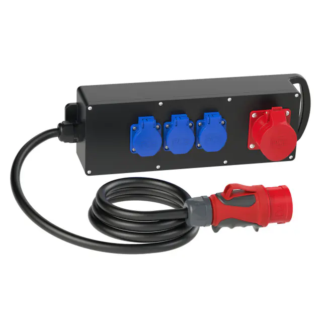 Unitec Stromstation Steyregg mit 3x Steckdose & 1x CEE Steckdose 2 m