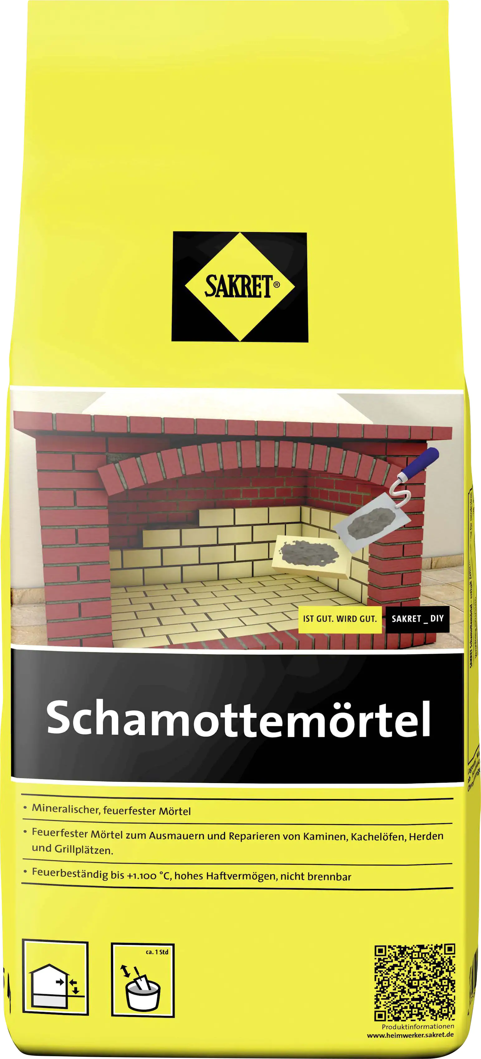 SAKRET Schamottemörtel 5 kg Beutel