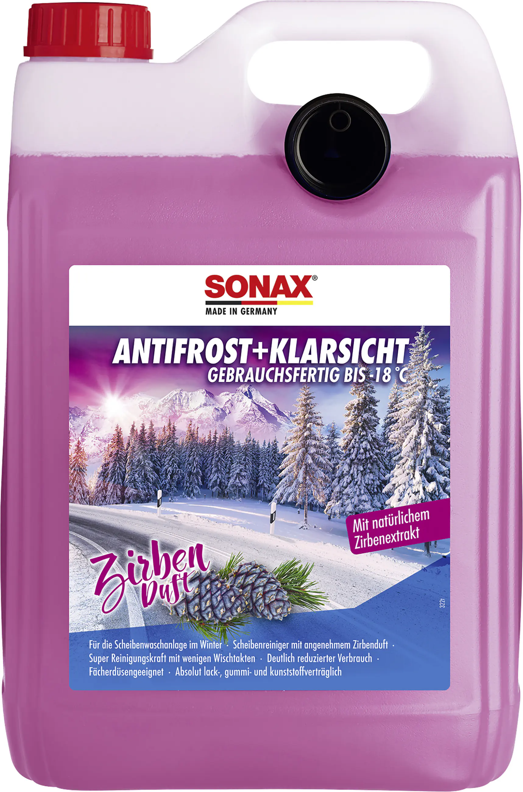 Sonax Scheibenfrostschutz -18°C gebrauchsfertig 5 L mit Zirbenduft