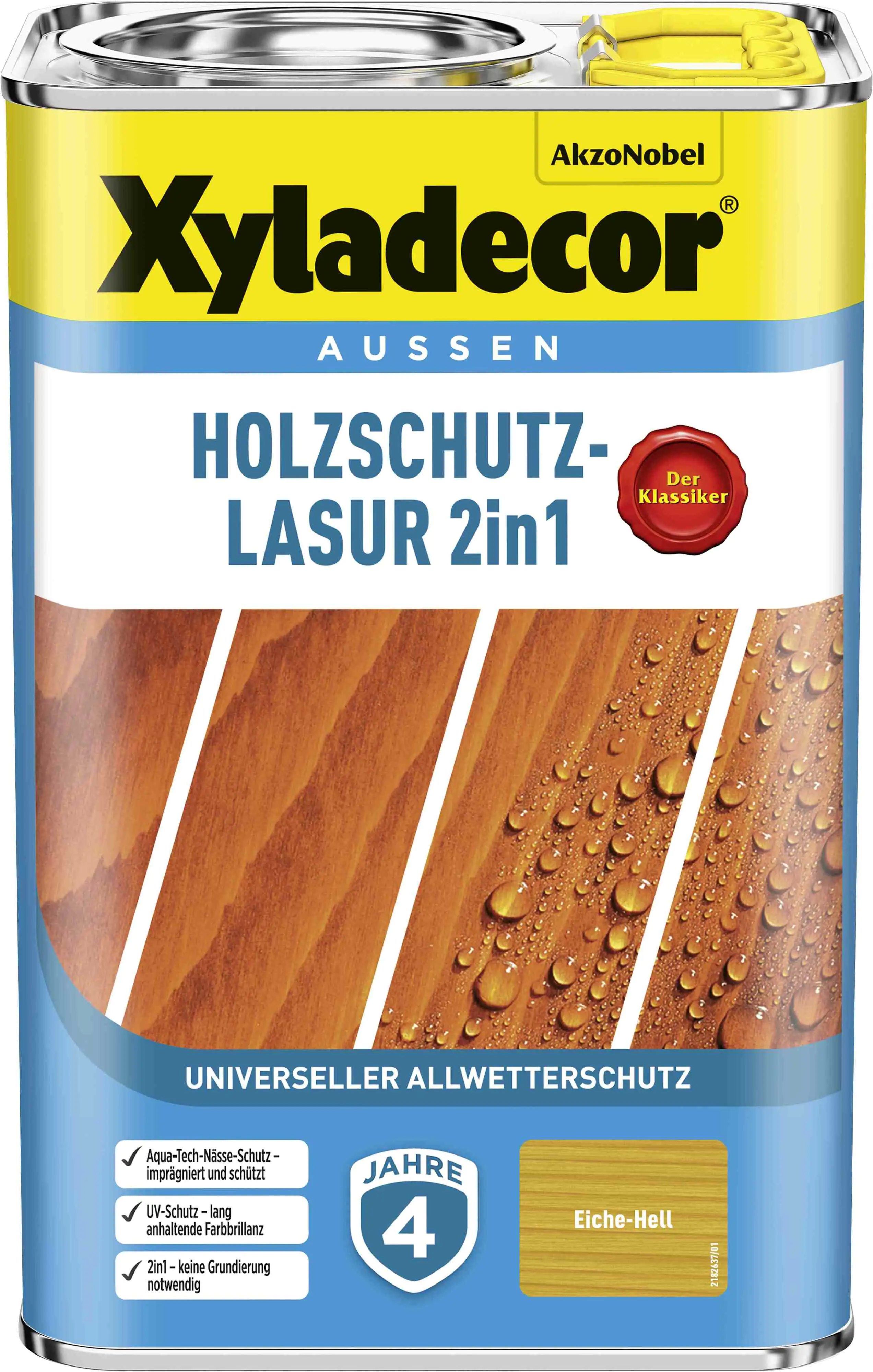 Xyladecor Holzschutz-Lasur 4 L eiche-hell 2in1