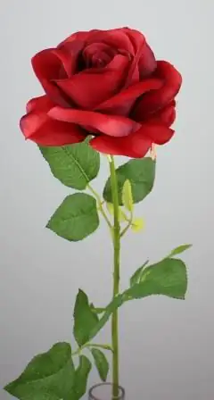 artfleur künstliche Rose 65 cm, rot