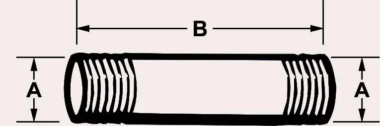 Cornat Rohrnippel 3/4" x 80 mm verzinkt