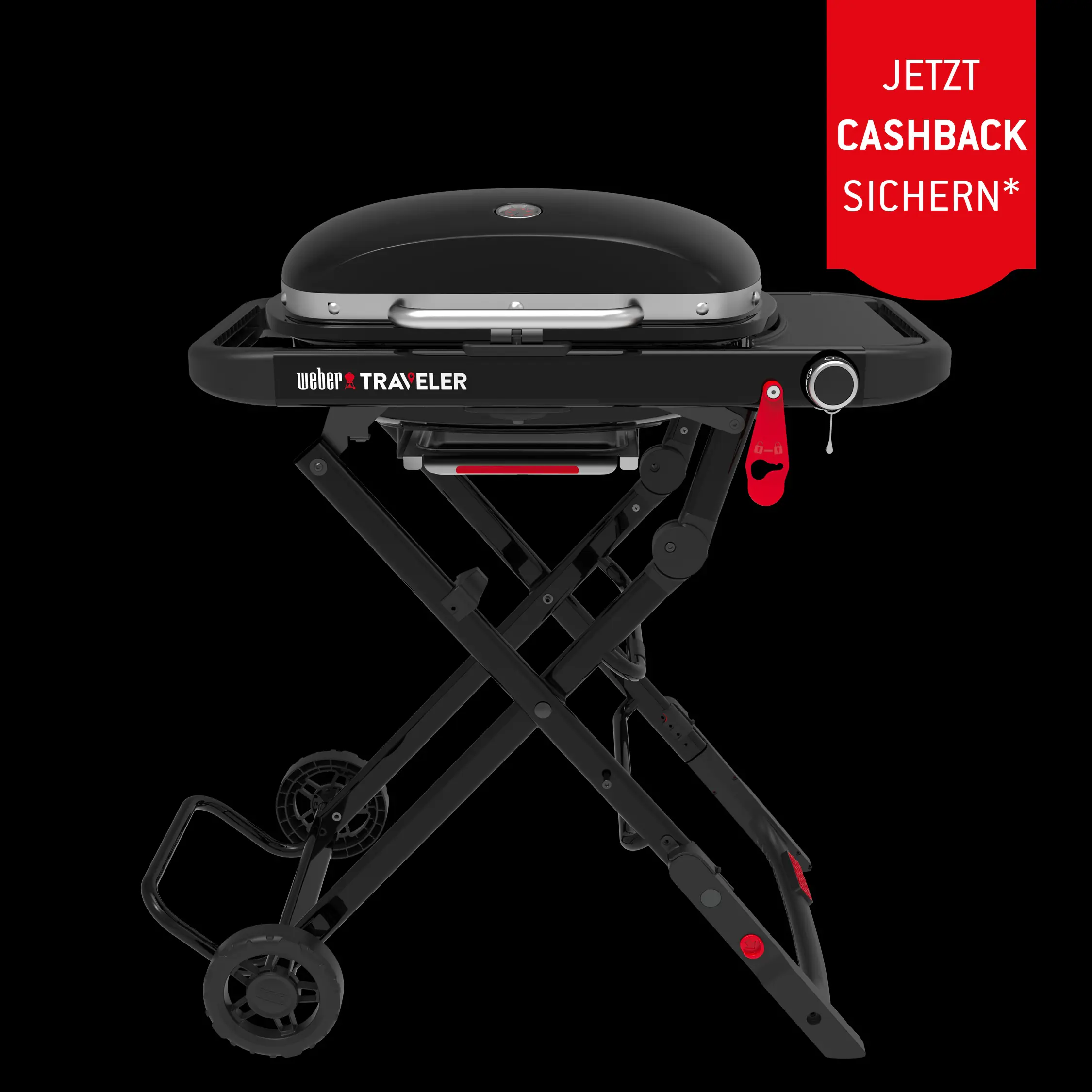 Weber Gasgrill Traveler Compact Grillfläche: 52 x 36 cm