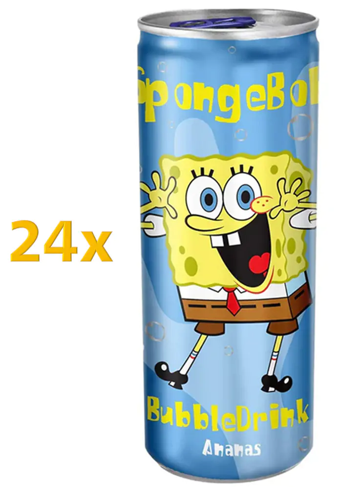Spongebob Bubble Drink Ananas 24x 330 ml 