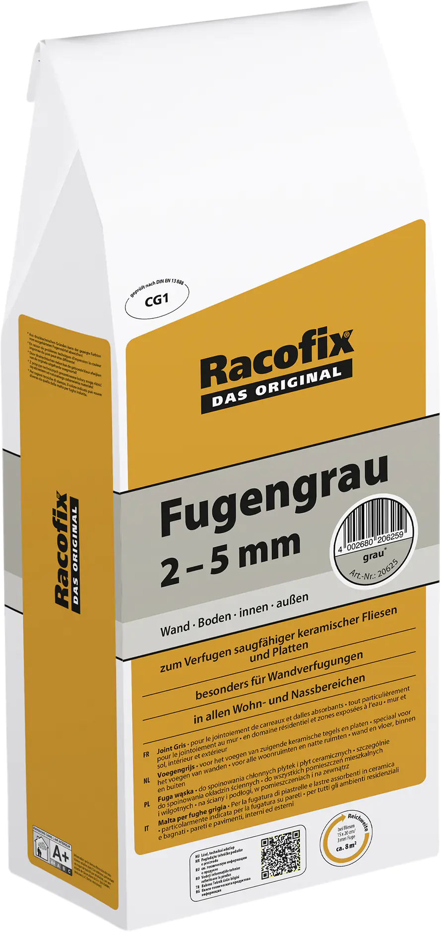 Racofix Fugengrau 2 - 5 mm grau 5 kg