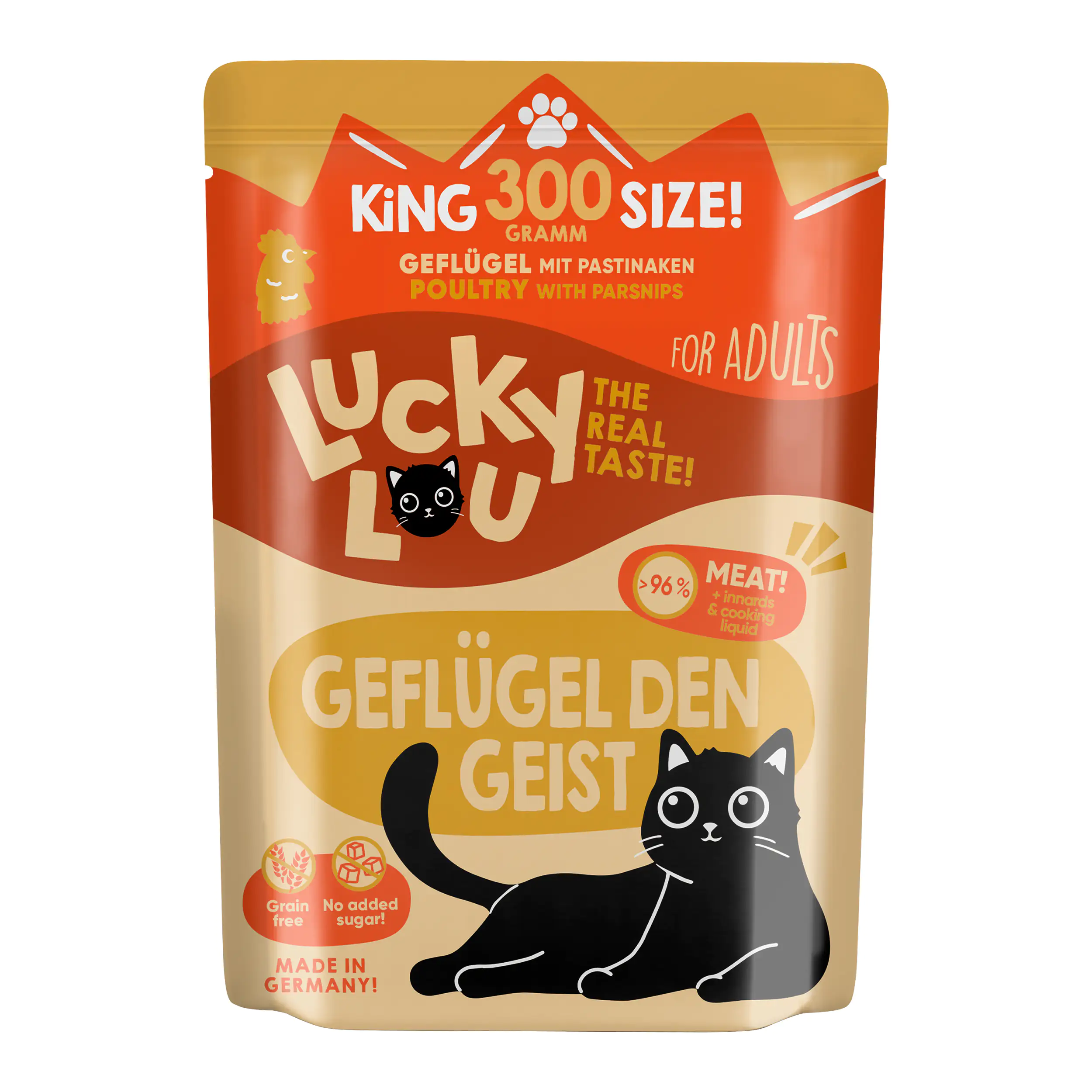 Lucky Lou Katzenfutter Geflügel 300 g Lucky Lou Katzenfutter Geflügel 300 g