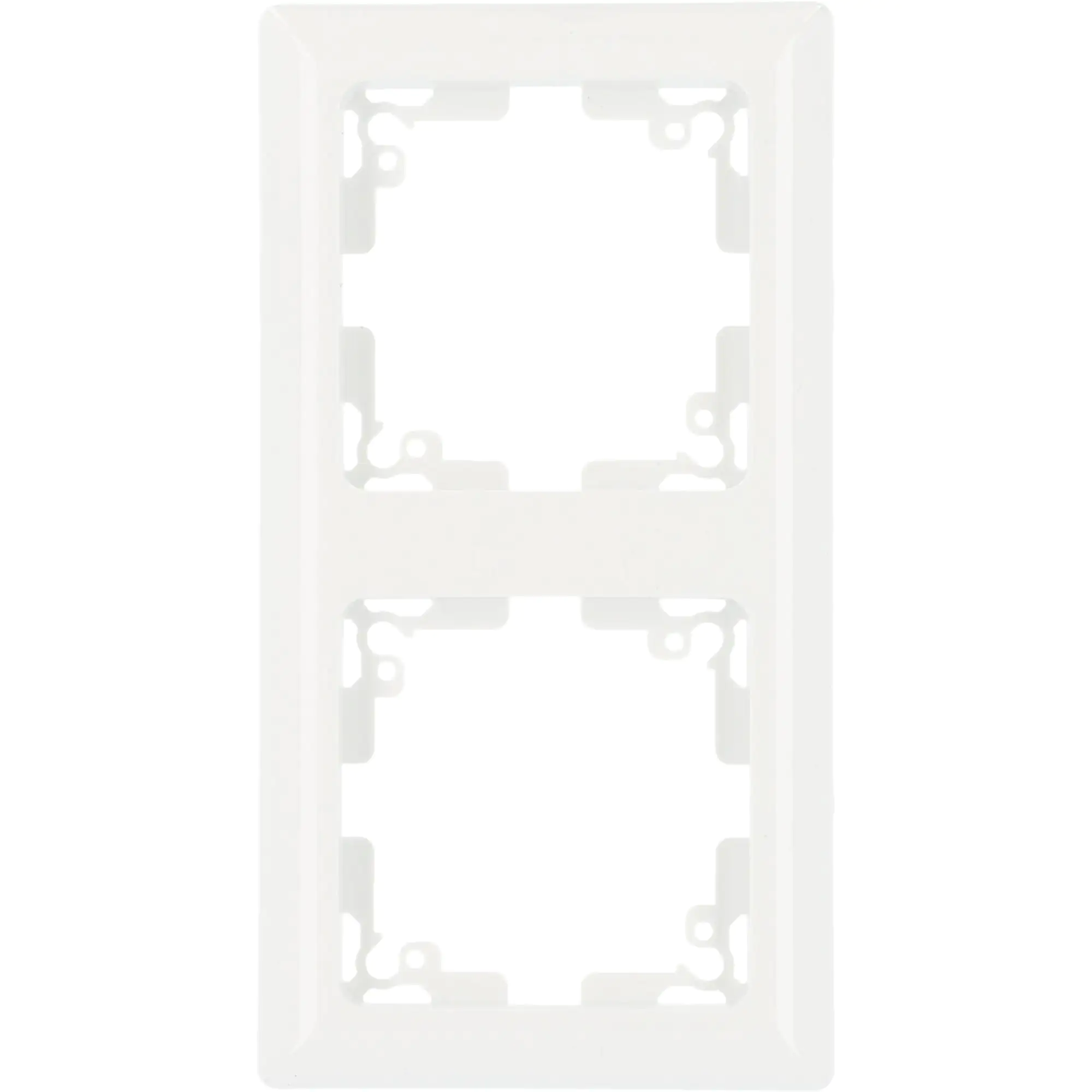 Unitec Abdeckrahmen Genua 2-fach ultraweiß