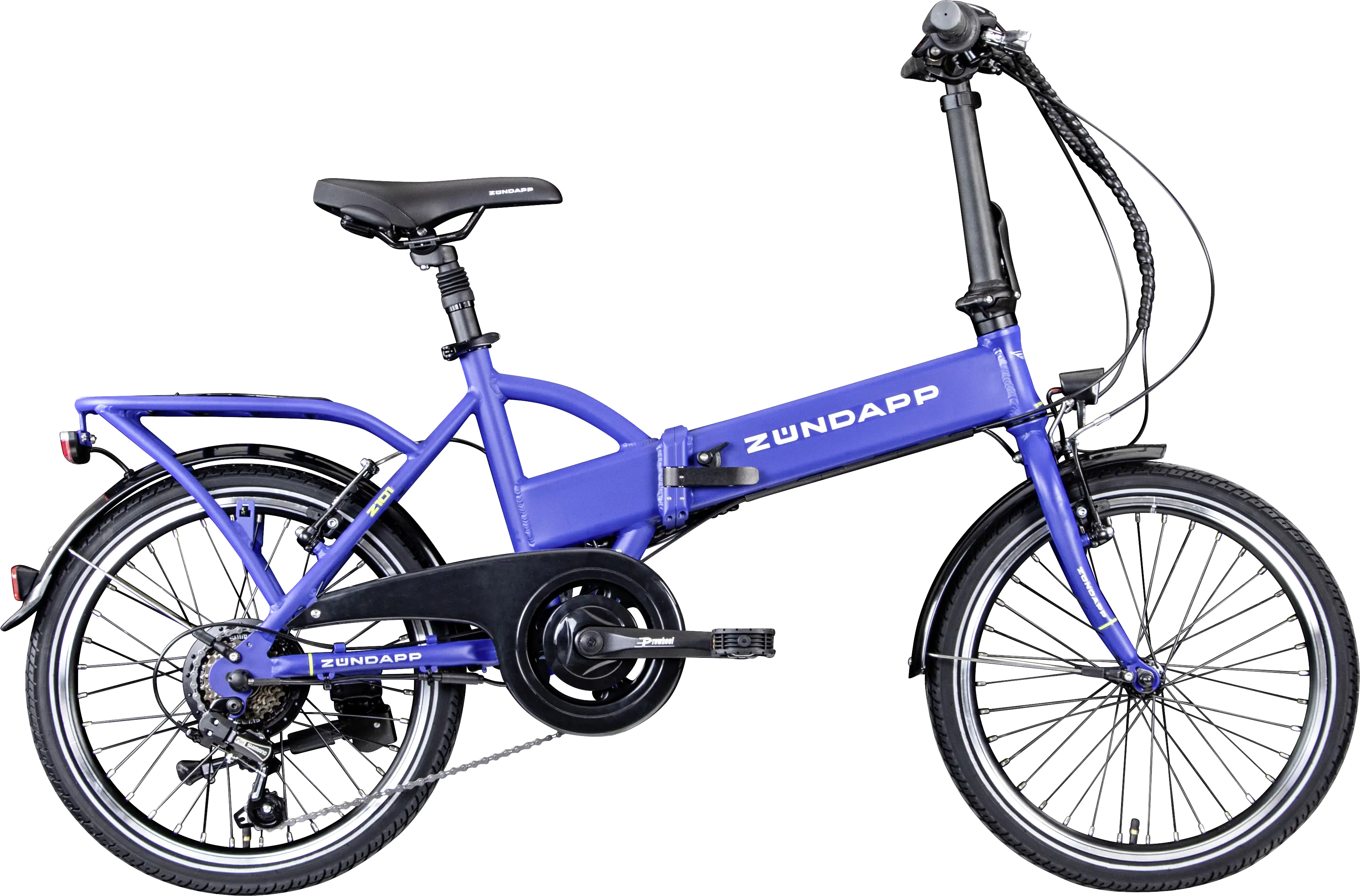 Zündapp E-Bike Faltrad Z101 20 Zoll RH 37cm 6-Gang 270 Wh blau