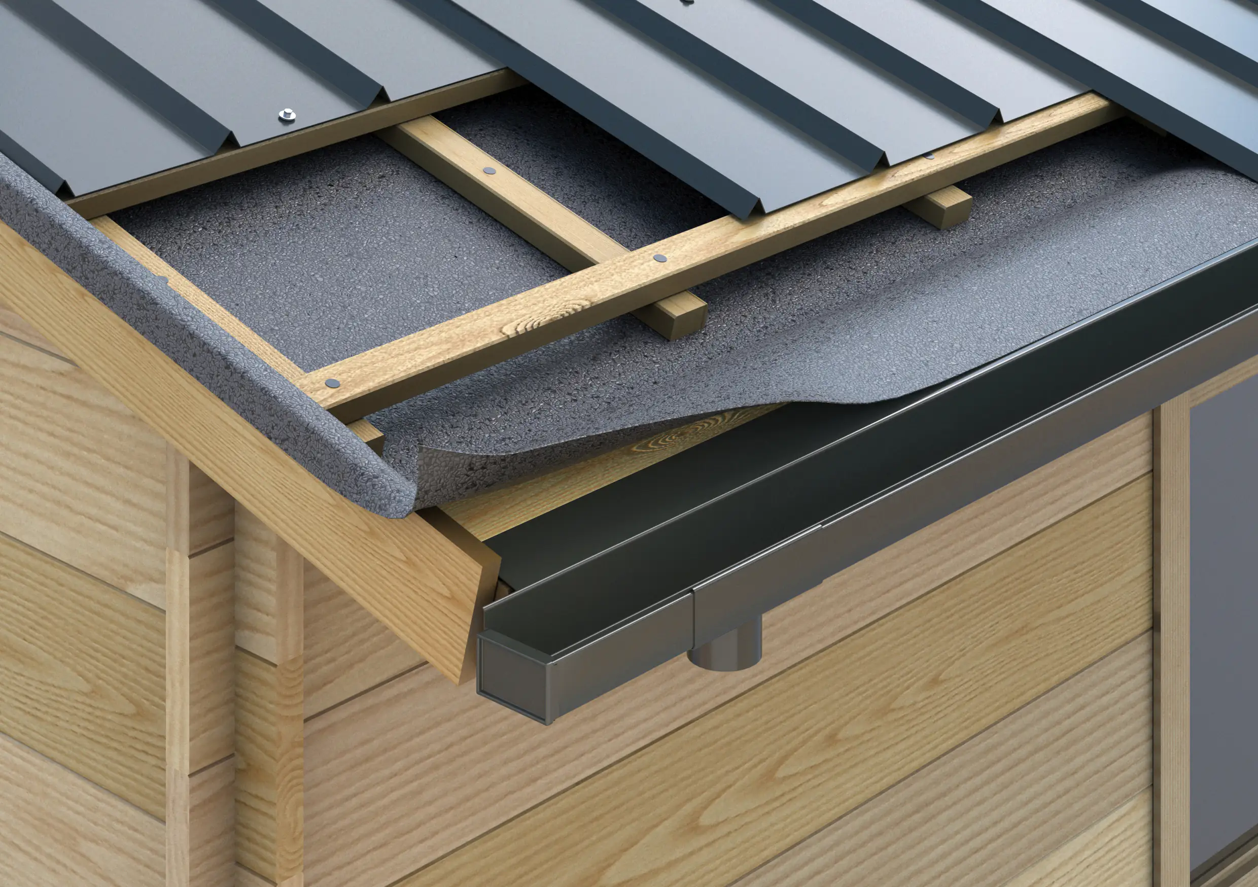 Sarei Piccolo Kastenrinne Enddeckel Alu-anthrazit