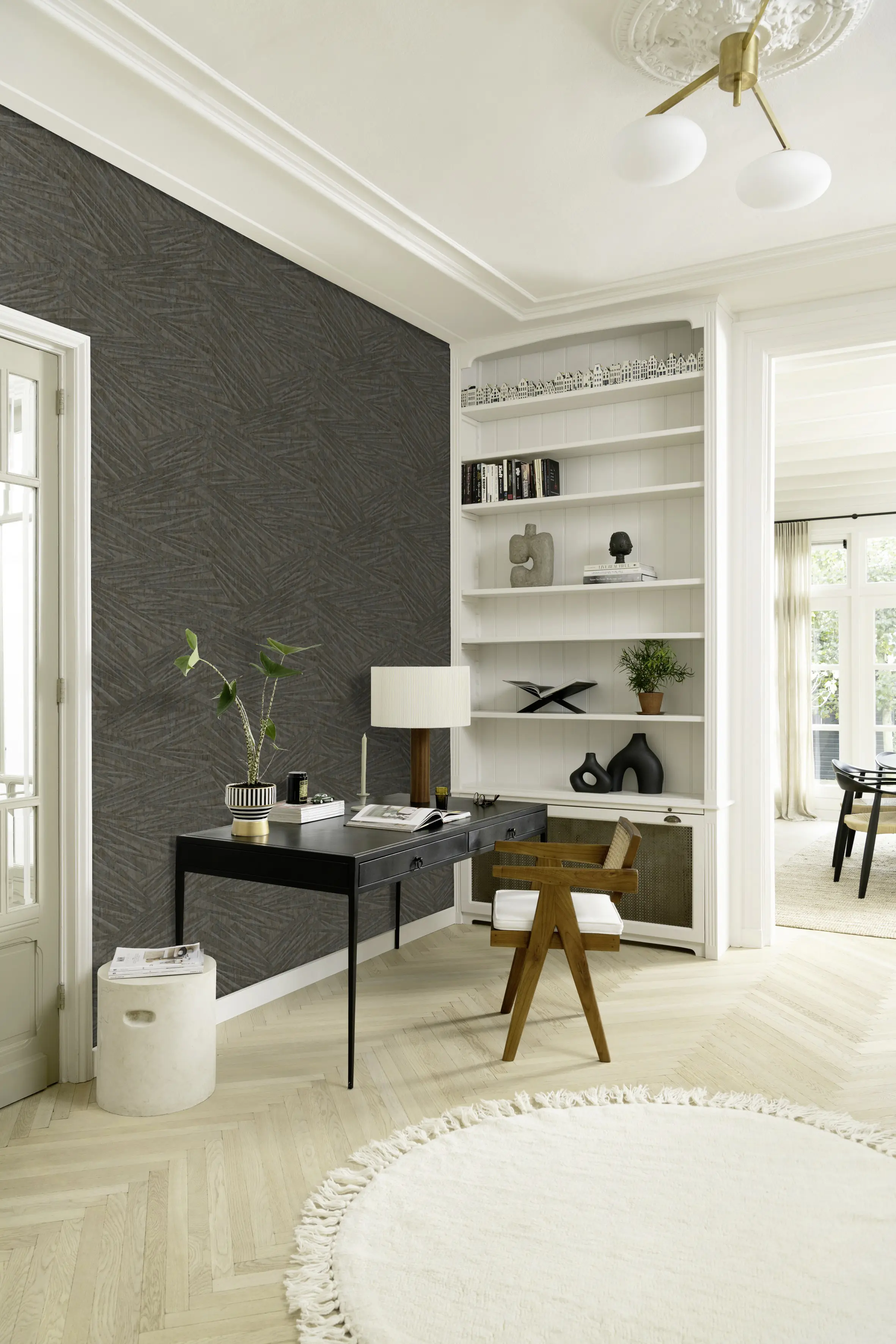 Rasch Vliestapete Muster Grafik Sky Lounge grau anthrazit 10,05 x 0,53 m