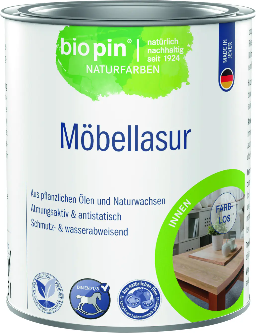 Biopin Möbellasur 750 ml farblos