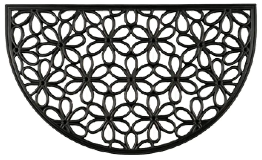 Fußmatte Nabucco schwarz, 45 x 75 cm halbrund Fußmatte Nabucco schwarz, 45 x 75 cm halbrund